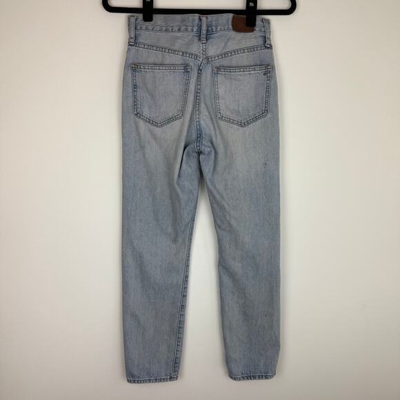 Madewell Womens The Perfect Summer Jean Mid Rise Button-Fly Light Wash Jeans 25 - Picture 2 of 13